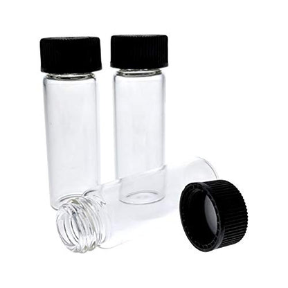 144pk 2 Dram Small Glass Vials with Screw On Cap, Hobby and Craft Lab Sample Vial Set - size: 2 Dram
