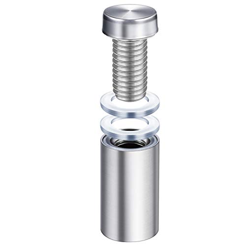 Pelopy 48 Pieces 1/2 by 1 Inch Sign Standoff Screws
