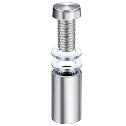 Pelopy 48 Pieces 1/2 by 1 Inch Sign Standoff Screws