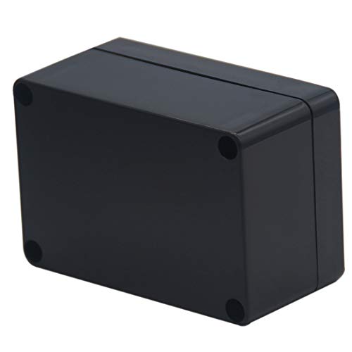 2pcs Project Box ABS Black Electrical Boxes IP65 Outdoor Waterproof Box Electronic Junction Box Power Enclosure with Cable Glands for DIY Project 3.94 x 2.68 x 1.97 inch (100x68x50mm) - size: 3.94"x2.68"x1.97"(2Pcs)Cable Gland