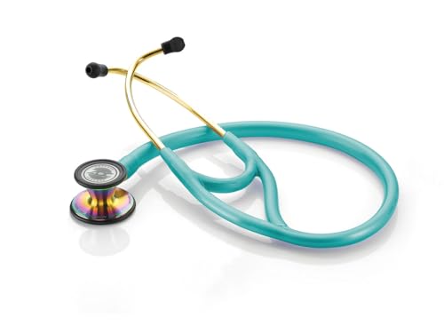 ADC Adscope 601 Convertible Cardiology Stethoscope, AFD Tunable Technology - color: Iridescent Metallic Caribbean