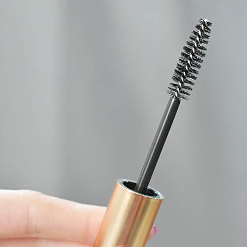 GTHER 10PCS 10ML Empty Mascara Tube Bottle with Eyelash Wand & Rubber Inserts & Funnels Set for Castor Oil/Eyelash Growth Oil, DIY Mascara Eyelash Cream Container with Cap, Matte Gold - color: Matte Gold
