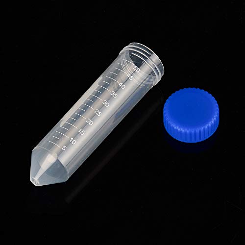 StonyLab Conical Centrifuge Tubes, 50ml Polypropylene Graduated Conical Centrifuge Tube with Screw Cap, Pack of 25 (50ml, 25 Packs)