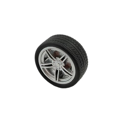 12PCS Toy Wheel RC Car Rubber Tire Wheel with Round Rod Shaft Axles for RC Car Truck Robot Boat Helicopter DIY Model Toy Building Project (3x40mm) - style: 3x40mm