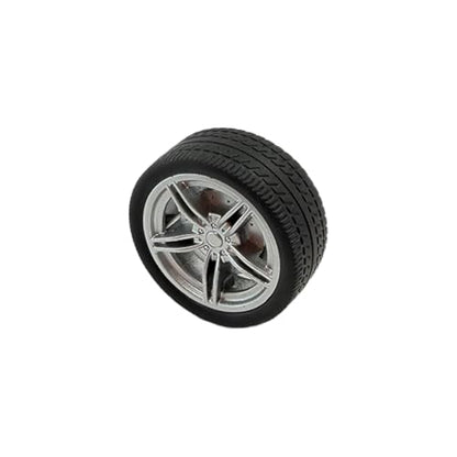 12PCS Toy Wheel RC Car Rubber Tire Wheel with Round Rod Shaft Axles for RC Car Truck Robot Boat Helicopter DIY Model Toy Building Project (3x40mm) - style: 3x40mm