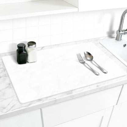 AECHY Silicone Mat for Kitchen Counter, 27.5" x 16.5" x 0.08", Translucent - color: Translucent, size: 27.5" x 16.5"