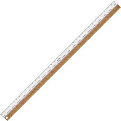 Metal Ruler 36 Inch, Non-Slip Cork Backing, Ink Bleed-Resistant Edge, 1 Pcs - style: 36"Single