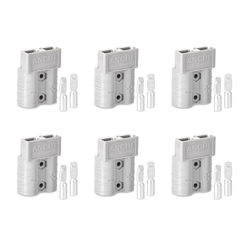 ELFCULB 6PCS SB50 Connectors Compatible with Anderson for 10-12AWG Cable