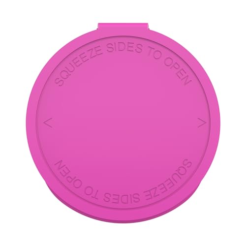 Dragon Chewer 60 Dram CR Plastic Packaging Pop Top Containers - Child Resistant Travel Holder Vial Bottles - 75 qty (Pink) - color: Pink