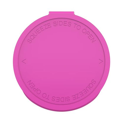 Dragon Chewer 60 Dram CR Plastic Packaging Pop Top Containers - Child Resistant Travel Holder Vial Bottles - 75 qty (Pink) - color: Pink