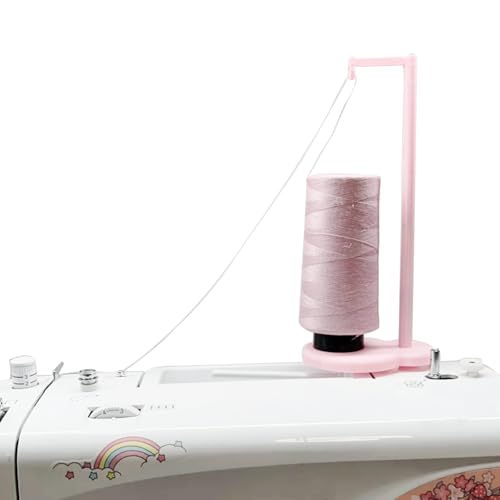 Thread Stand Spool Holder for Sewing Machine Embroidery (Pink) - color: Pink