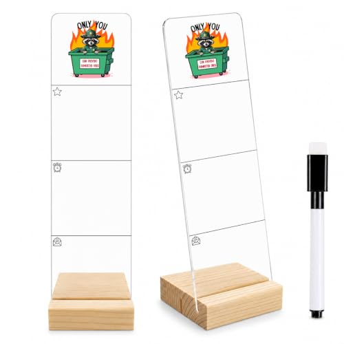 Raccoon Memo Board Dumpster Fire Acrylic Monitor Memo Board - color: Only You