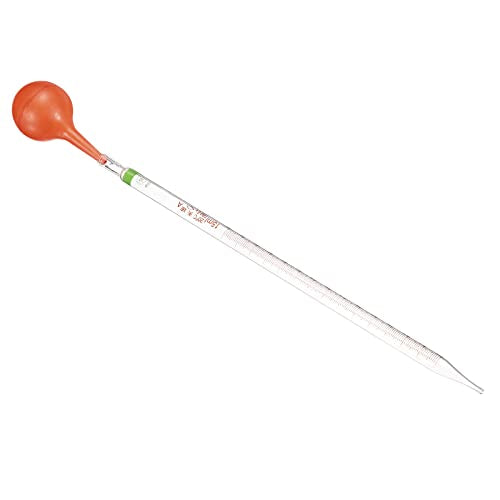PATIKIL Graduated Dropper Pipettes Kit, 1 Set 15ml Borosilicate Glass Pipette with Rubber Squeeze Bulb for Transfer Liquid for Lab, Chemistry, Clear - size: 15ml