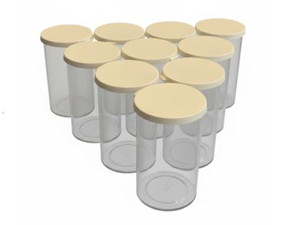 40 Dram (145ml) Plastic Vial with Snap Cap
