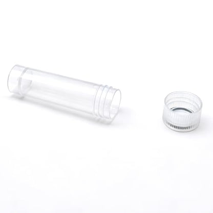 50 Pcs 5ml Graduated Plastic Tube Cryovial Cryogenic Vial Tube Mini Test Tube with Screw Cap