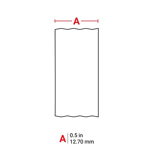 Brady Authentic (M21-500-488) Solvent-Resistant Lab Label for Lab, Barcode and Printed Circuit Board Labeling, Black on White- For M210, M210-LAB, M211, BMP21-PLUS and BMP21-LAB Printers, .5" W, 21' L - size: .5"