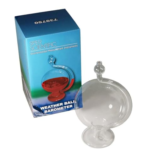 Sper Scientific Weather Ball Barometer 739750 - Decorative Air Pressure Indicator for Home & Office Weather Monitoring - 2 pc - size: 2 Pack