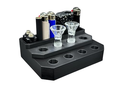 Slide Stand-14mm Eight Spaces with Segmented Storage (Lunar Tides) - color: Lunar Tides