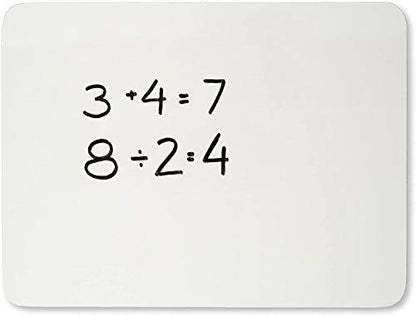 Charles Leonard Magnetic Dry Erase Board Classroom Pack - Mini Lapboard School Supplies – Set of 12 Two-Sided Plain/Plain Dry Erasable White Boards, 9x12 Inches (35130-12) - color: Plain, size: 9" x 12" (12-Pack), style: 2-sided Magnetic