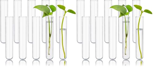 10pcs 60ml Glass Test Tubes, 25x150mm 3.3 Borosilicate Glass Test Tubes for Scientific Experiments, Party and Home Decorations, Candy Storage and Plant Propagation (Pack of 2) - size: 60ml (Pack of 2)