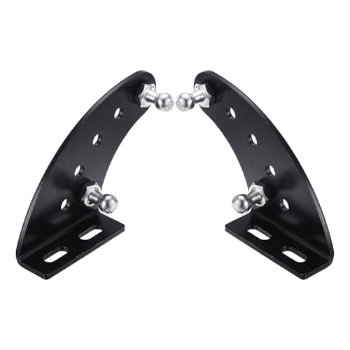 uxcell 2pcs 10mm Ball Stud Mounting Bracket Lift Support Brackets Black