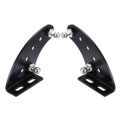 uxcell 2pcs 10mm Ball Stud Mounting Bracket Lift Support Brackets Black