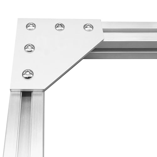 8Sets 1010 2525 Aluminum Extrusion Profile Hardware Corner Brackets - style: 8 sets L shape bracket with m5
