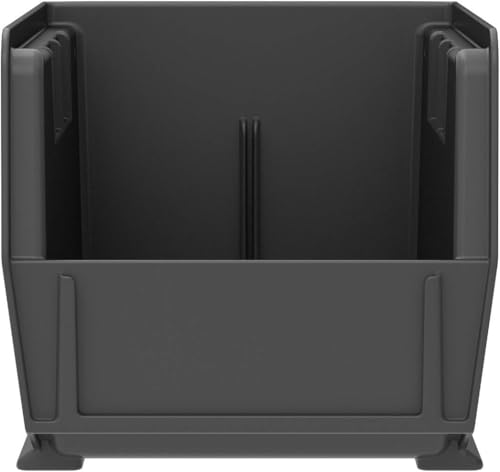 Akro-Mils 30230 AkroBins Plastic Storage Bins, 11"x5"x5", Black, 12-Pack - color: Black