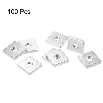 uxcell Square Nuts M6x16mmx3mm Zinc-Plated Metric Coarse Thread Assortment - size: M6x16mmx3mm