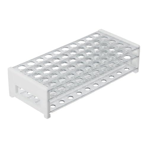 Plastic Test Tube Rack for 12/13 mm Tubes, 13.6mm Hole Diameter, Holds 50, Detachable, Karter Scientific 208V3 (Single) - size: 12/13mm, style: Pack of 1