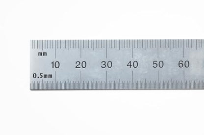 PEC Tools 24"/600mm Steel Rule, Slim & Flexible, Made in USA - color: Flexible, size: 24"/600mm