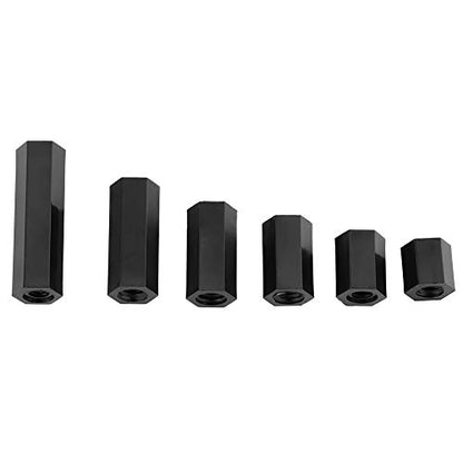 Eujgoov Nylon PCB Standoff Spacer Kit PA66 M2 M3 Male Female Threaded (M3 - size: M3 dual-pass-B model