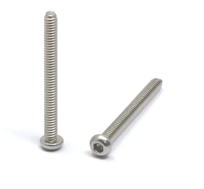 iexcell 100 Pcs M2 x 20mm Thread Pitch 0.4 mm Stainless Steel 304 Hex Socket Button Head Cap Screws Bolts Kit - size: M2 x 20mm
