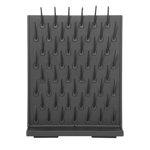 52 Pegs Lab Drying Rack, Drying Rack for Lab Glassware and Bottles - color: Gray, size: 52 Pegs