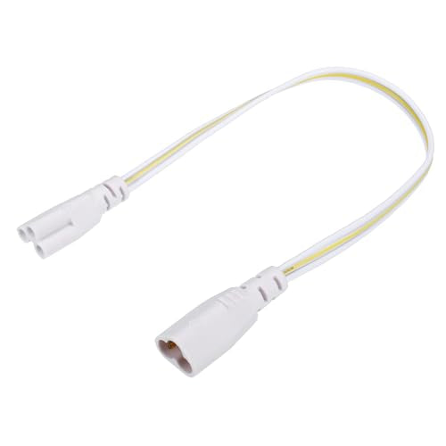 MECCANIXITY T5 T8 LED Tube Connector Cable 30CM Male to Female Double End Extension Cord for LED Integrated Light Tube, Pack of 6