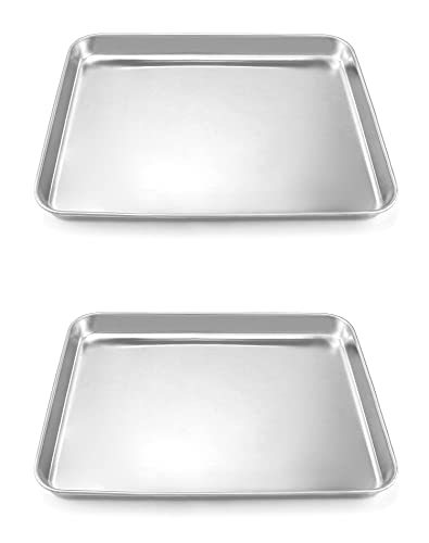 QWORK Stainless Steel Instrument Tray, Utility Tray Tool Organizer Trays for Lab Instruments,12 3/16 x 9 7/16 x 1 5/16 inch, 2 Pack - color: 2 Pack, size: 12 3/16" x 9 7/16" x 1"