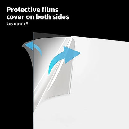 Art3d Plexiglass Sheets, Clear & Flexible, 5-Pack of 12 x 16" - color: Clear, size: 12" x 16", 1mm Thick