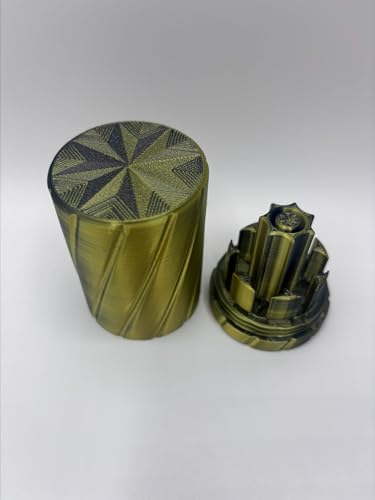 7-Slot Cartridge Storage Station, 3ml Capacity, Multicolor Finish (Black/Gold) - color: Black/Gold