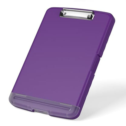 Rimilak Clipboard with Storage, 8.5 x 11'' High Capacity Clip Board, Purple - color: Deep Purple