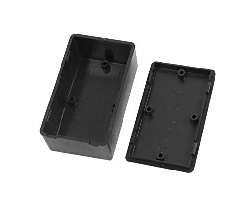 60x36x25mm Waterproof Electric Project Case Junction Box with Cover Black Plastic, 6-Pack - size: 60 x 36 x 25mm(6PCS)