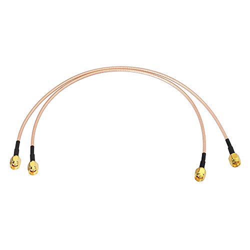 BINGFU SMA Male to SMA Male RG316 Coaxial Jumper Cable 30cm 12 inch (2-Pack) for LNA Low Noise RTL SDR Dongle ADS-B Receiver VNA Vector Network Analyzer Antenna SWR Meter Spectrum Analyzer - color: 12 inch / 30cm
