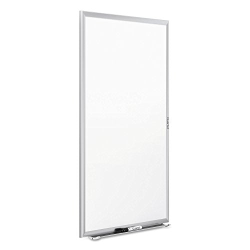 Quartet Dry Erase White Board 60"W x 36"H Non-Magnetic Whiteboard, Total Erase, Silver Aluminum Frame (S535) - color: Silver, size: 60"W x 36"H