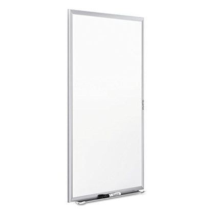 Quartet Dry Erase White Board 60"W x 36"H Non-Magnetic Whiteboard, Total Erase, Silver Aluminum Frame (S535) - color: Silver, size: 60"W x 36"H