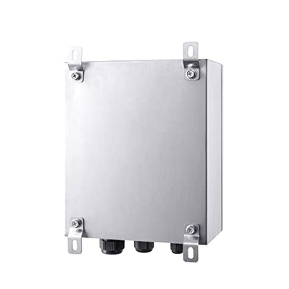 IP65 Weatherproof Stainless Steel Box Wall-Mounted Electronic Equipment Enclosure Box with Mounting Plate and Wall Bracket (12'' x 10'' x 6'')… - size: 12" x 10" x 6"