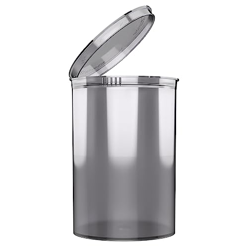 Dragon Chewer 160 Dram CR Plastic Packaging Pop Top Containers - Child Resistant Travel Holder Vial Bottles - 33 qty (Smoke) - color: Smoke