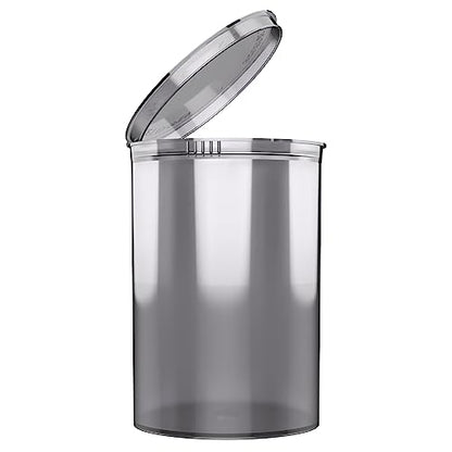 Dragon Chewer 160 Dram CR Plastic Packaging Pop Top Containers - Child Resistant Travel Holder Vial Bottles - 33 qty (Smoke) - color: Smoke