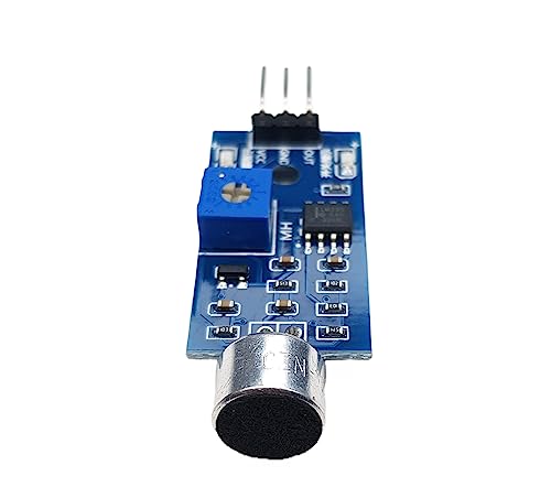 Sound Sensor Sound Detector Module for Arduino ESP32 ESP8266 Raspberry Pi Microcontroller Projects 3.3V 5V Compatible Adjustable Sensitivity Digital Output 2 Pieces