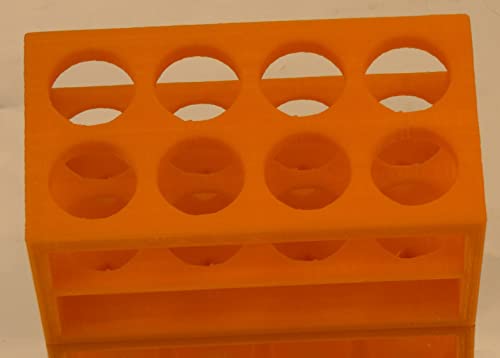 Mini Tube Rack, Micro Stand, Hole Diameter 18 mm, for 5 ml to 15 ml Centrifuge or Test Tubes, 8 Positions (1)