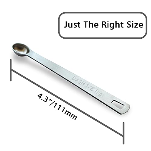 1PCS 1/8tsp(0.625ml) Mini Measuring Spoon, Small Teaspoon for Tiny Amounts - size: 1/8tsp|0.625ml|0.625cc|0.02oz