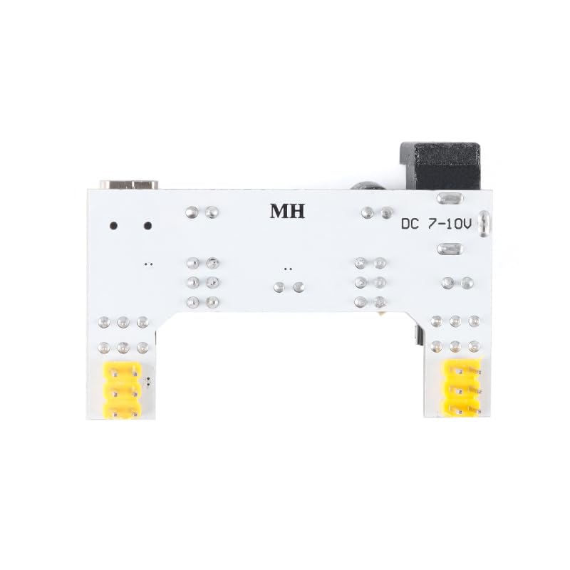 3Pcs MB102 Breadboard Power Supply Module, 3.3V 5V Dual Channel Power Supply Board with USB and DC Input for Arduino Prototyping